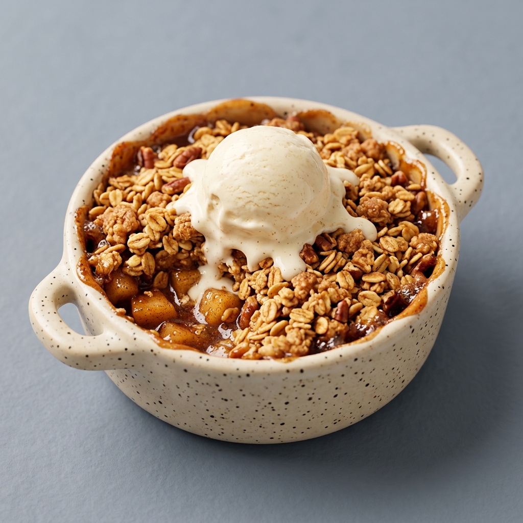 Classic Apple Crumble with Pecan Oat Topping