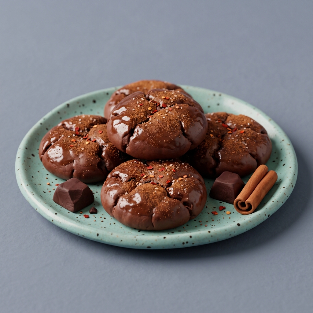 Spiced Mexican Hot Chocolate Cookies