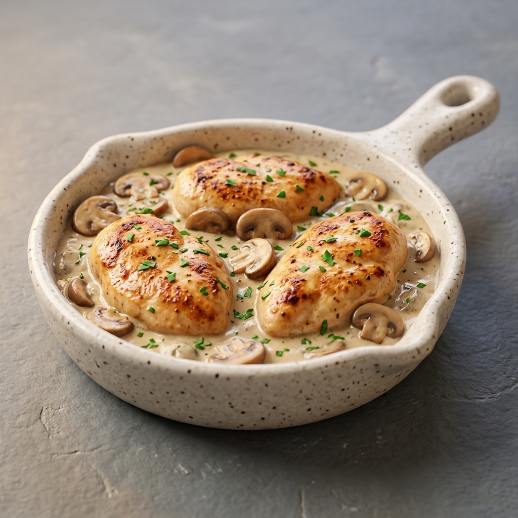 Chicken with Creamy Mushroom Sauce