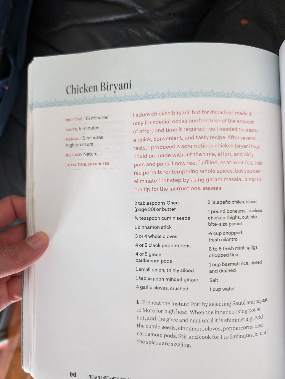Indian Instant Pot Chicken Biryani