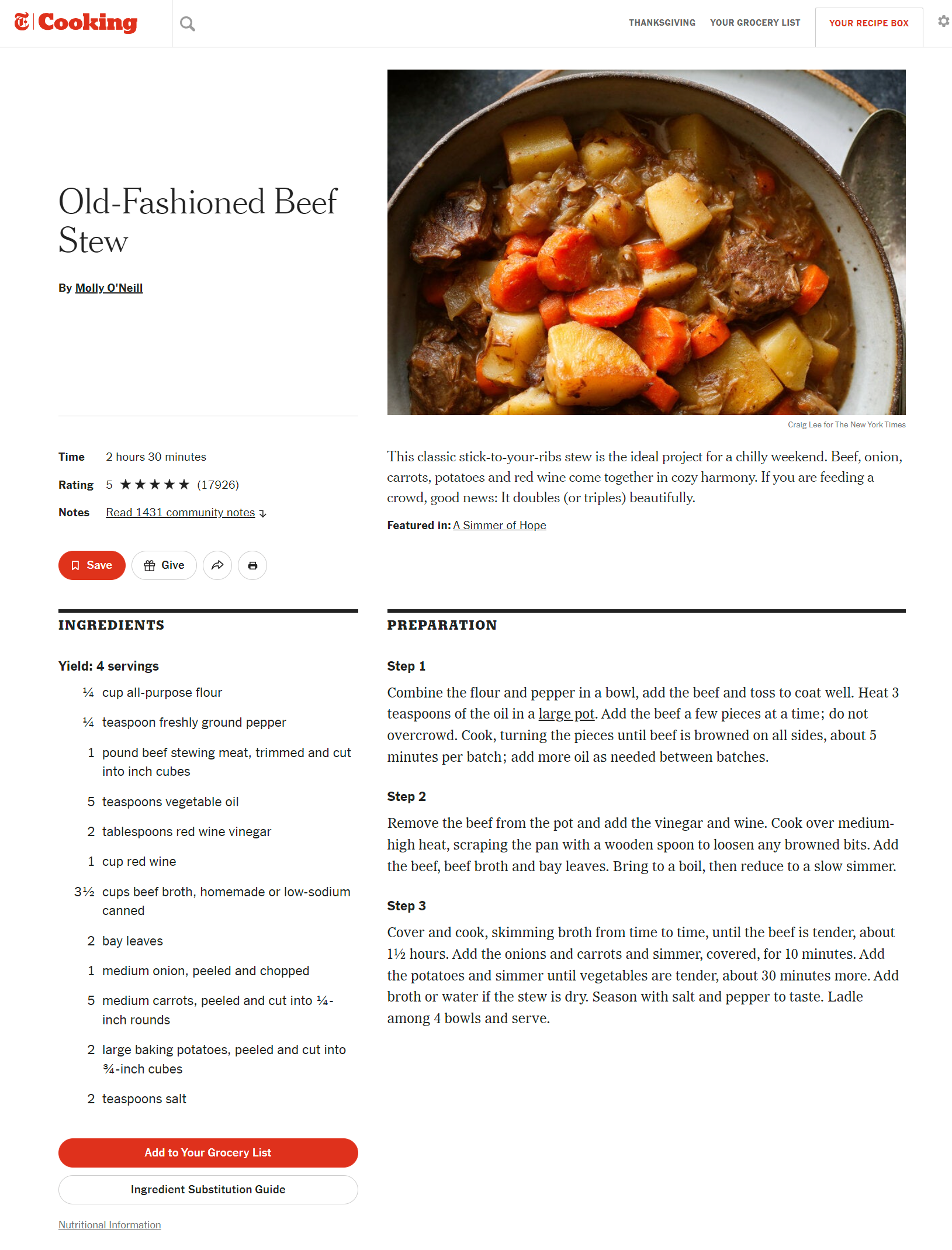 Absolute Best Instant Pot Beef Stew