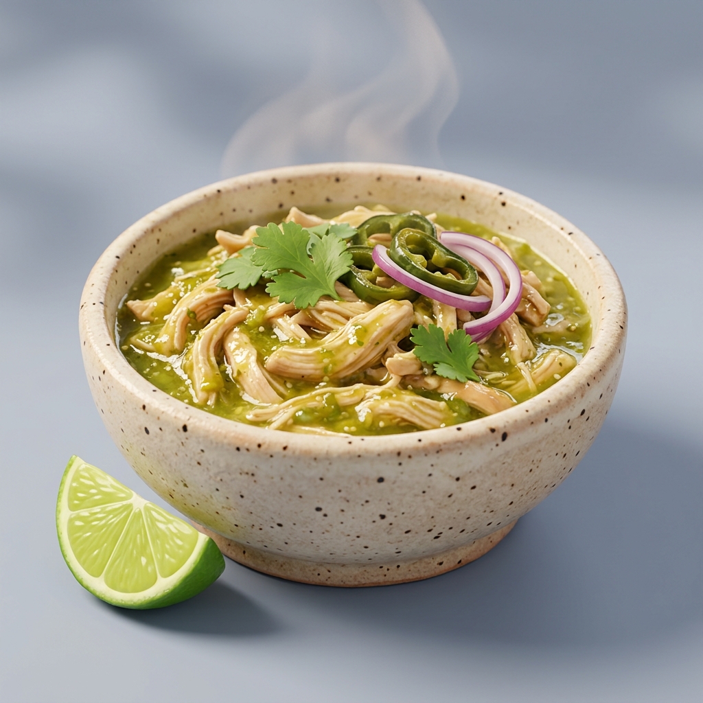 Pressure Cooker Salsa Verde Shredded Chicken
