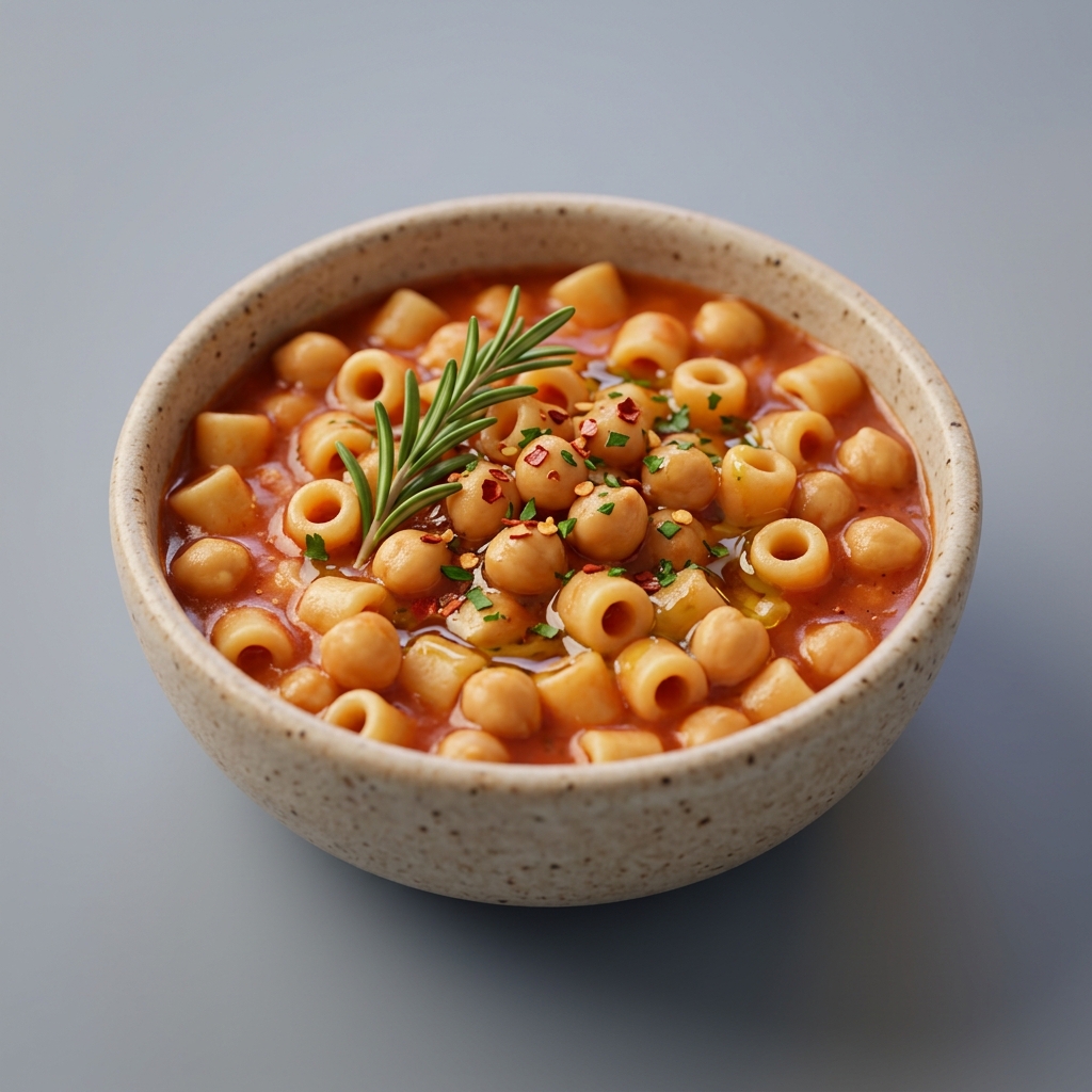 Quick Pasta and Chickpeas (Pasta e Ceci)