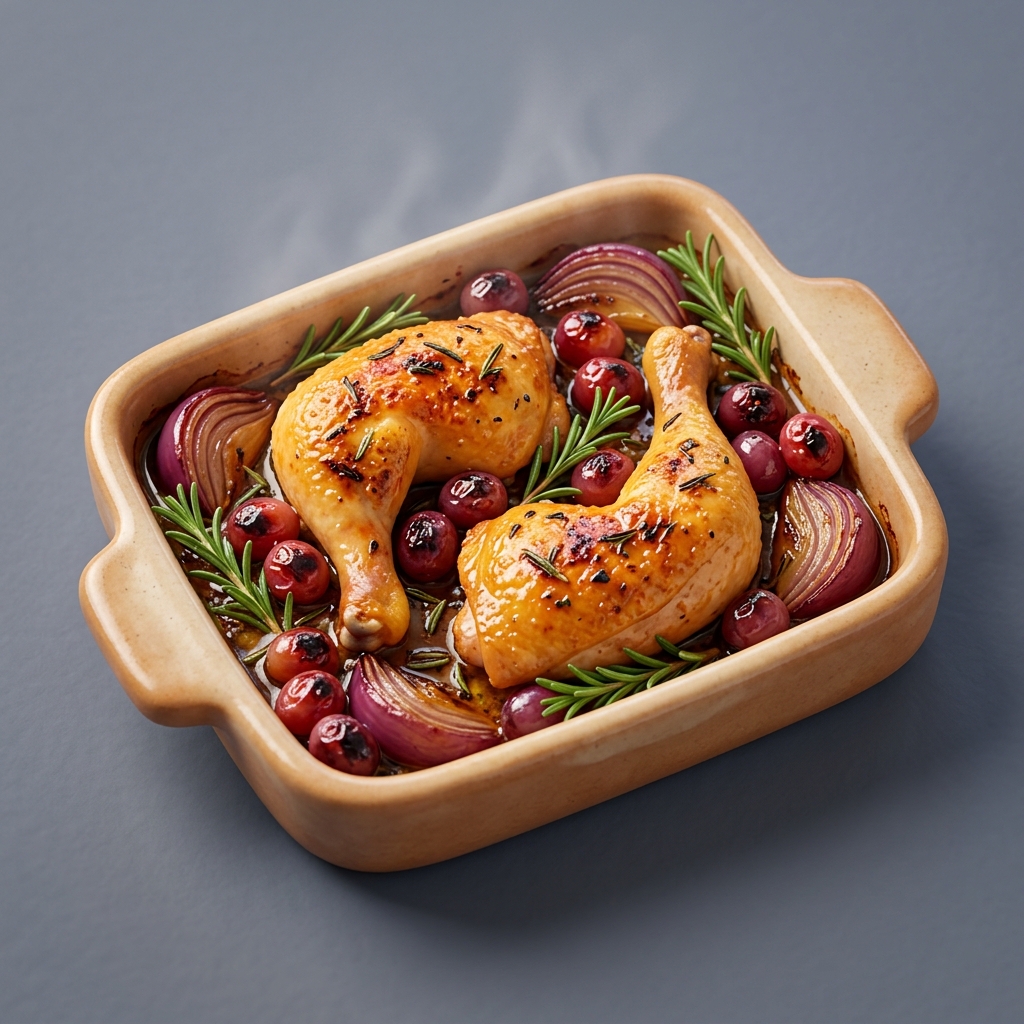 Sheet Pan Chicken with Rosemary & Grapes
