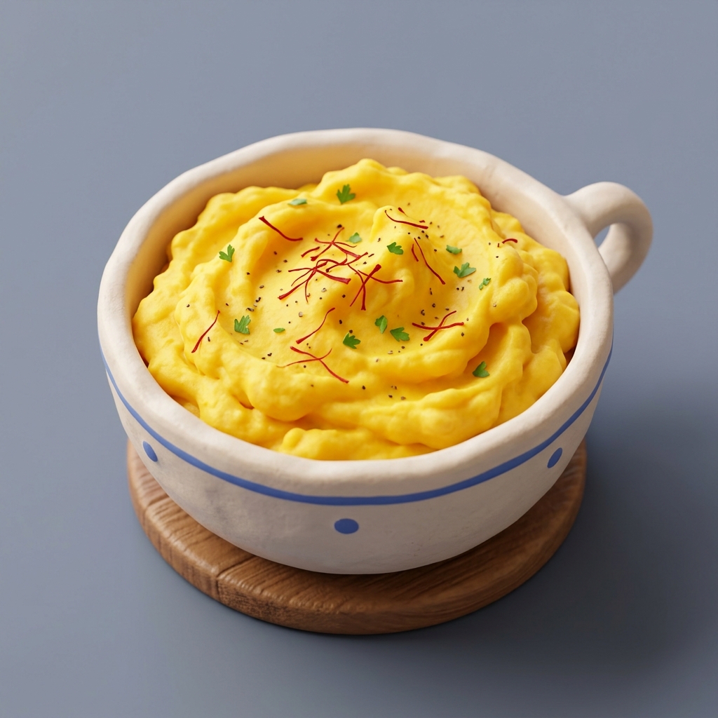 Vegan Saffron Mashed Potatoes