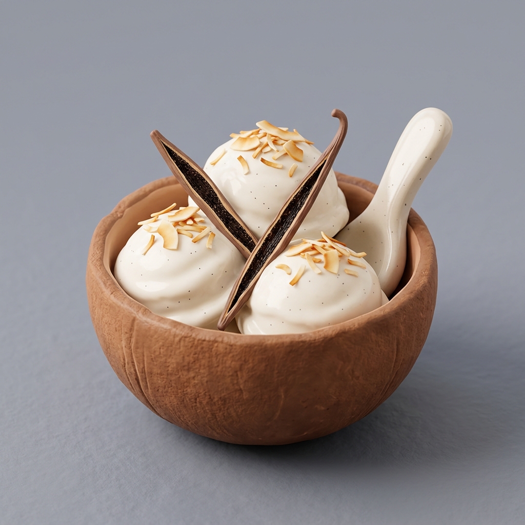 Vegan Vanilla Bean Coconut Ice Cream
